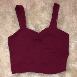 Pink crop top